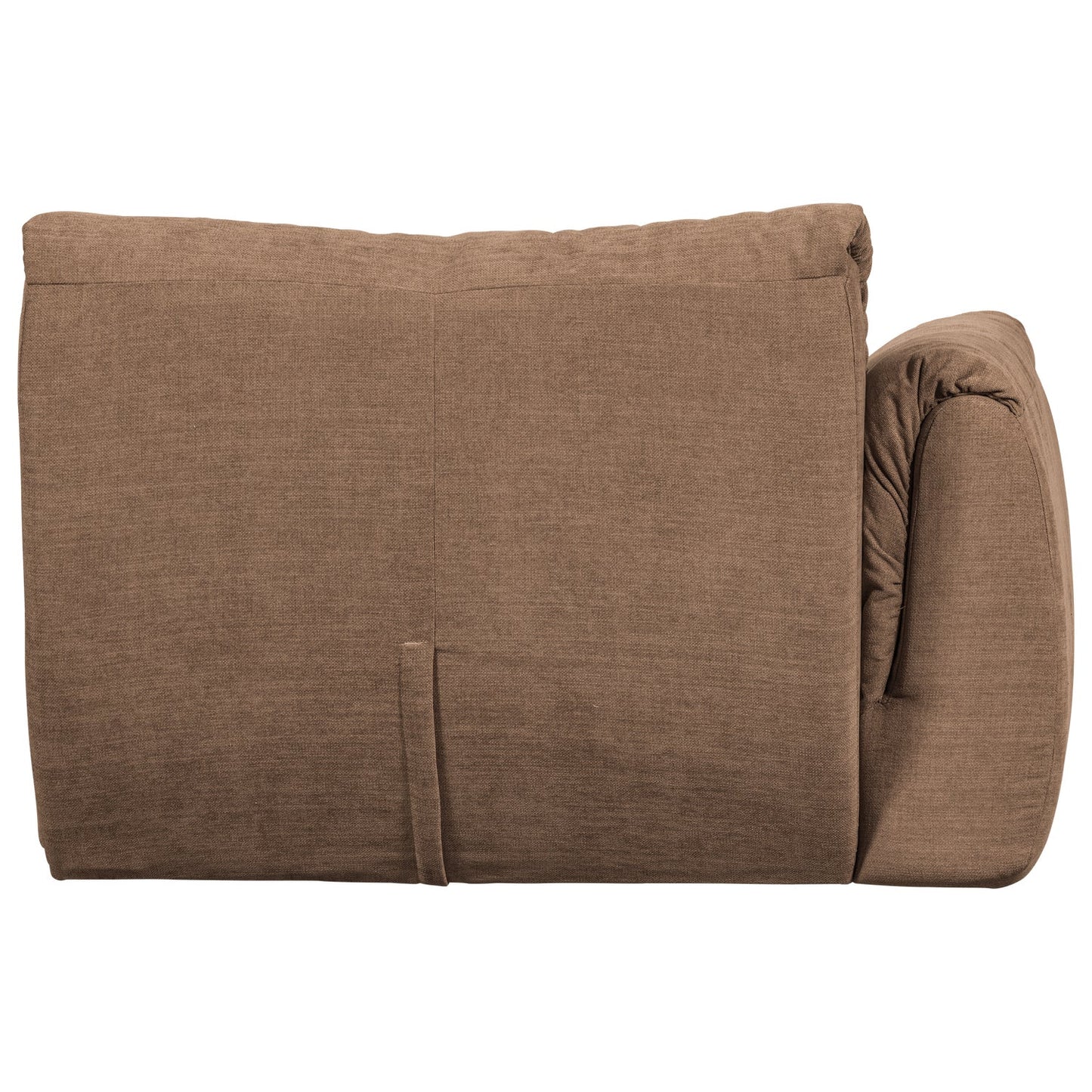 WOOOD Baggy 1-zitsbank met arm links chenille Bruin