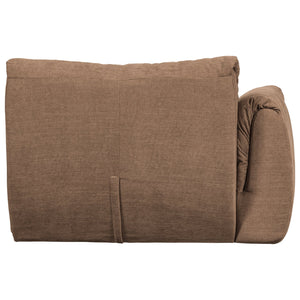 WOOOD Baggy 1-zitsbank met arm links chenille Bruin