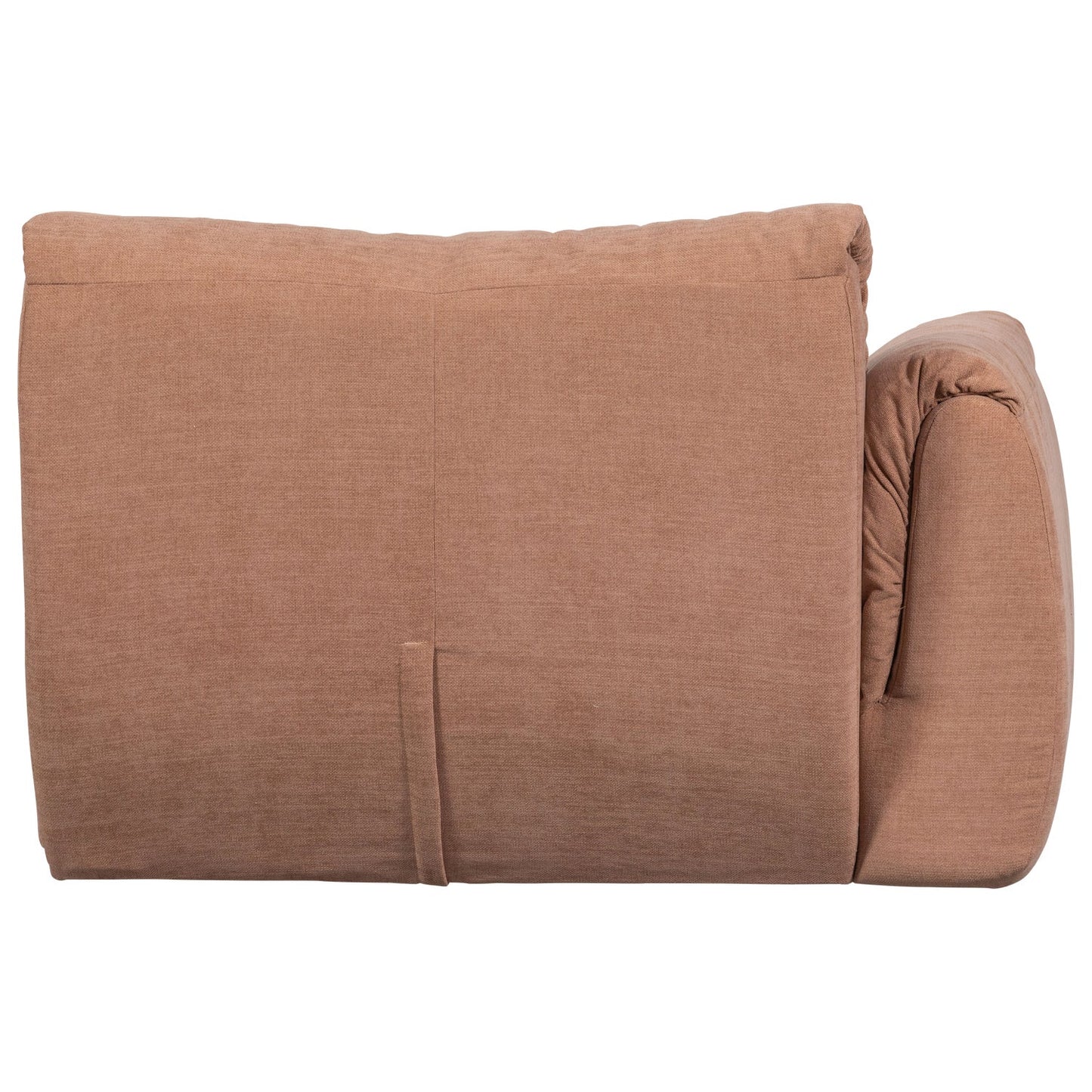 WOOOD Baggy 1-zitsbank met arm links chenille Oudroze