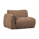 WOOOD Baggy 1-zitsbank met arm rechts chenille Bruin