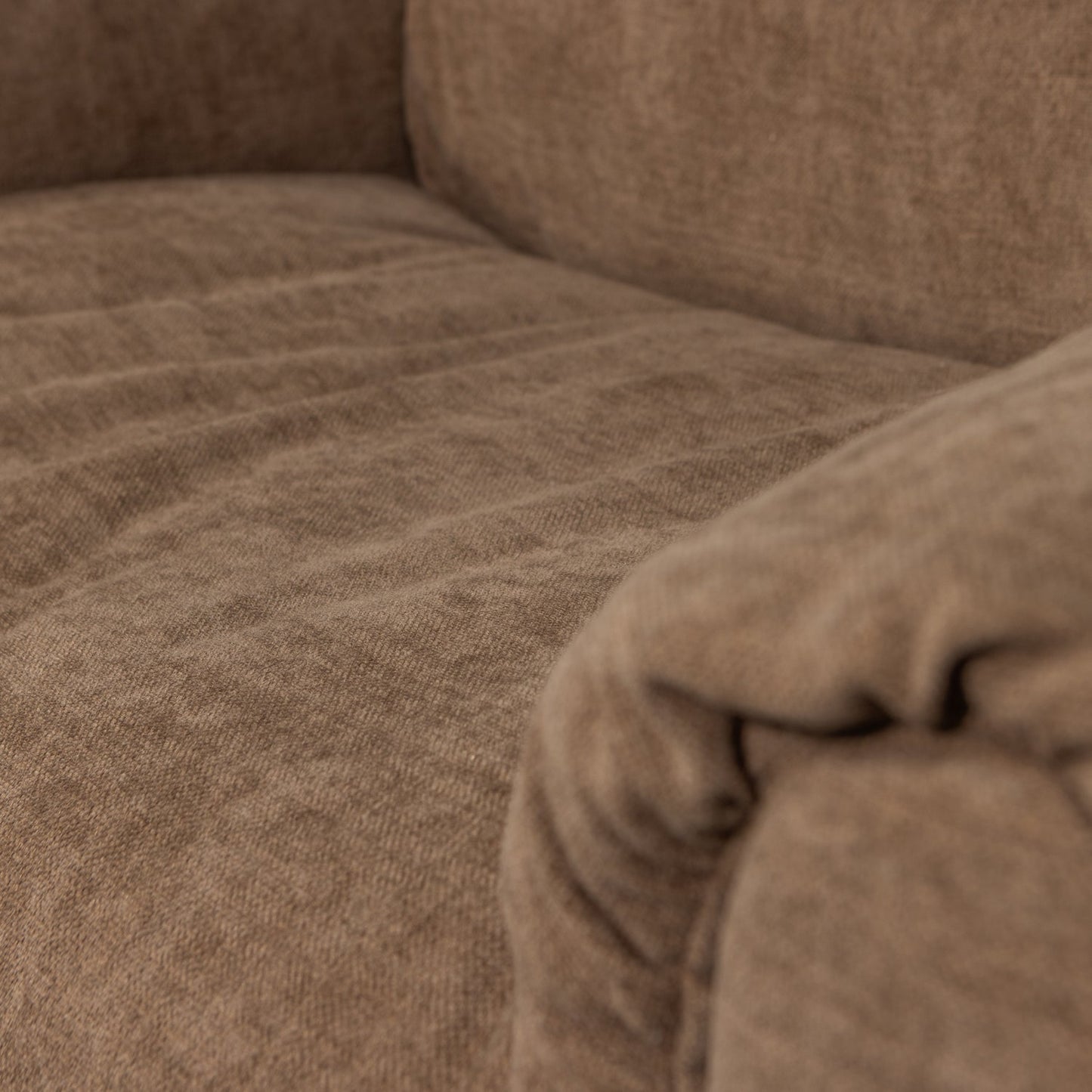 WOOOD Baggy Loveseat chenille Bruin
