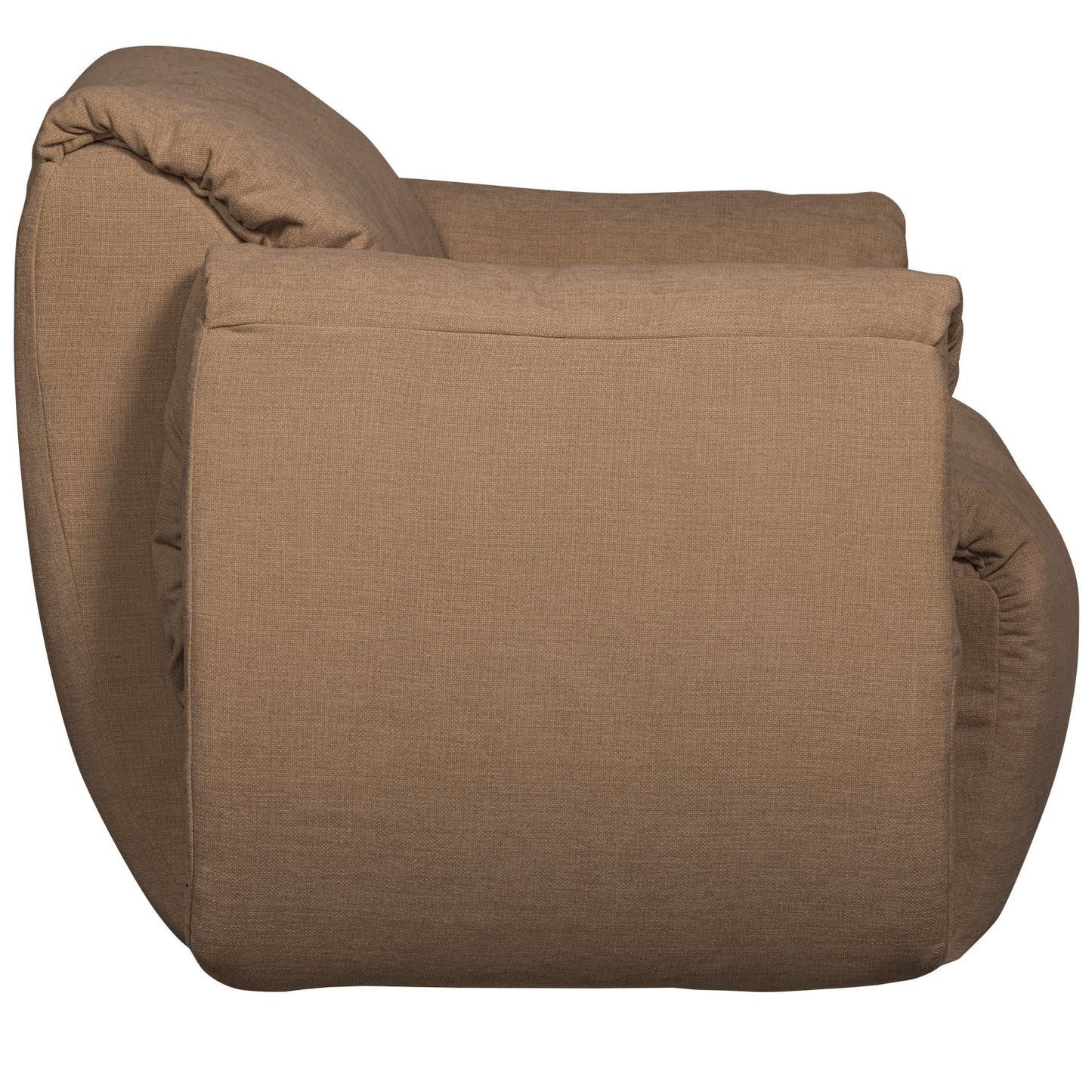 WOOOD Baggy draaifauteuil chenille Bruin