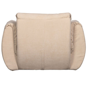 WOOOD Baggy draaifauteuil chenille Zand