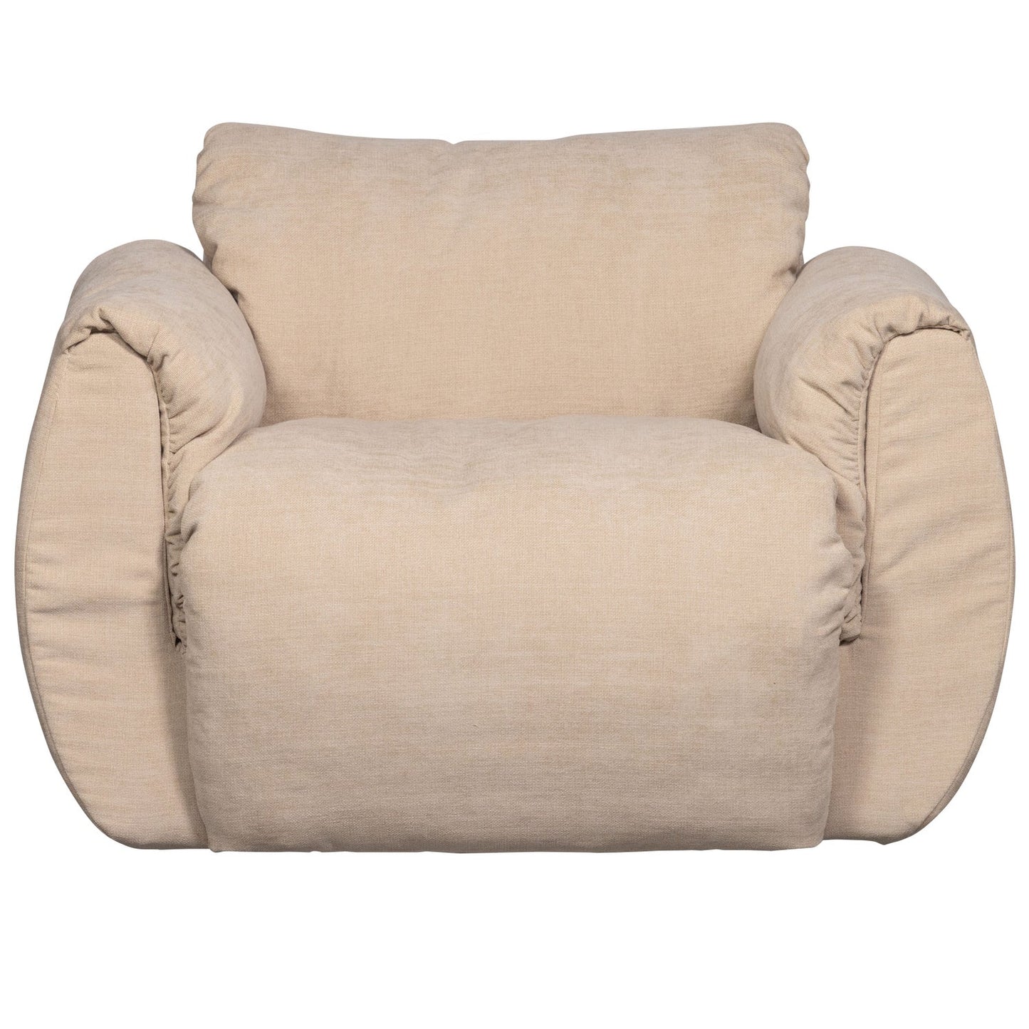 WOOOD Baggy draaifauteuil chenille Zand