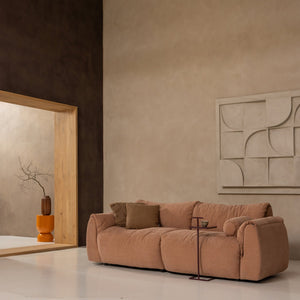 Woood Baggy rolkussen 50x23 cm geweven Zand