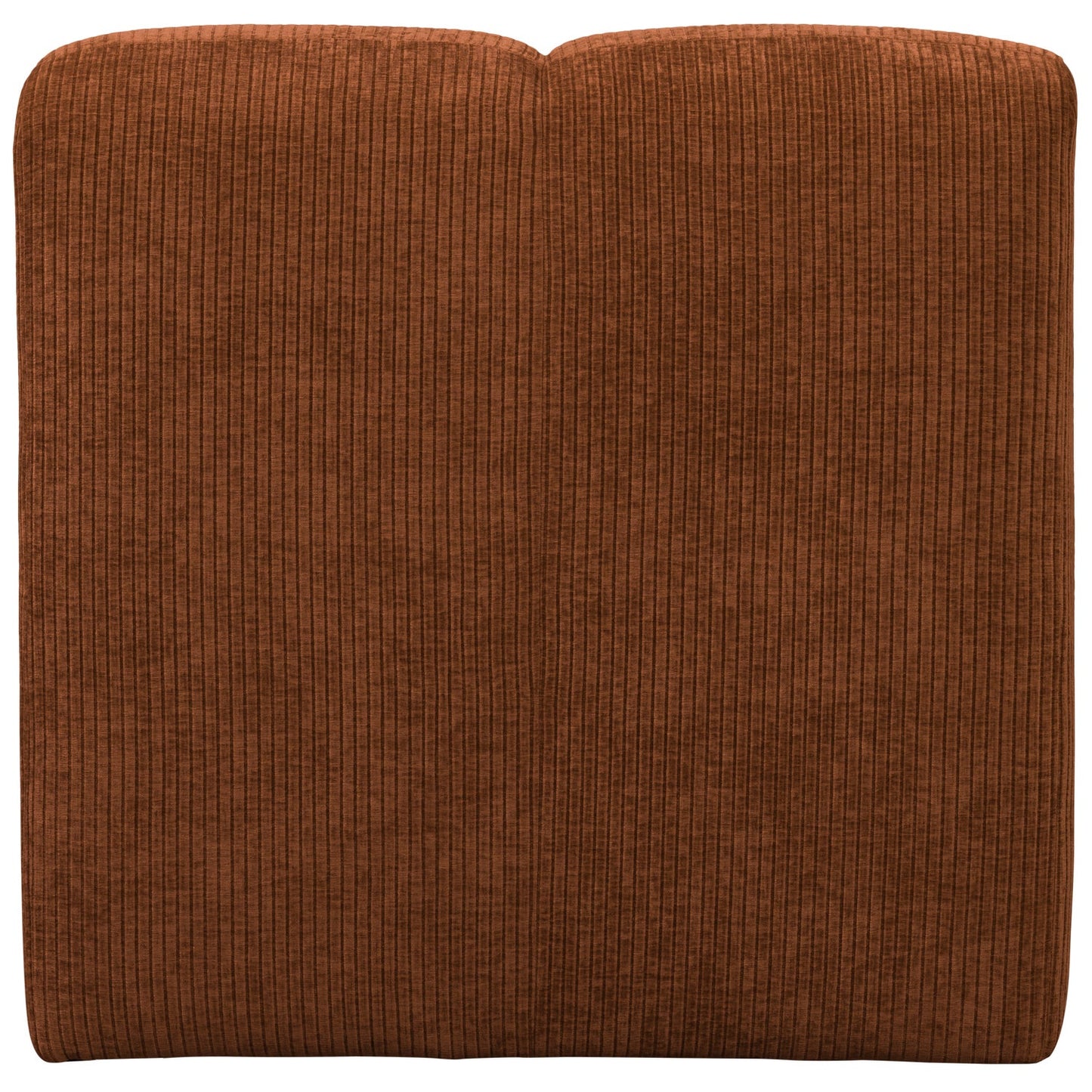 WOOOD Mojo eetkamerbank 84 cm met rugleuning rib Roestbruin