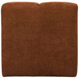 WOOOD Mojo eetkamerbank 84 cm met rugleuning rib Roestbruin