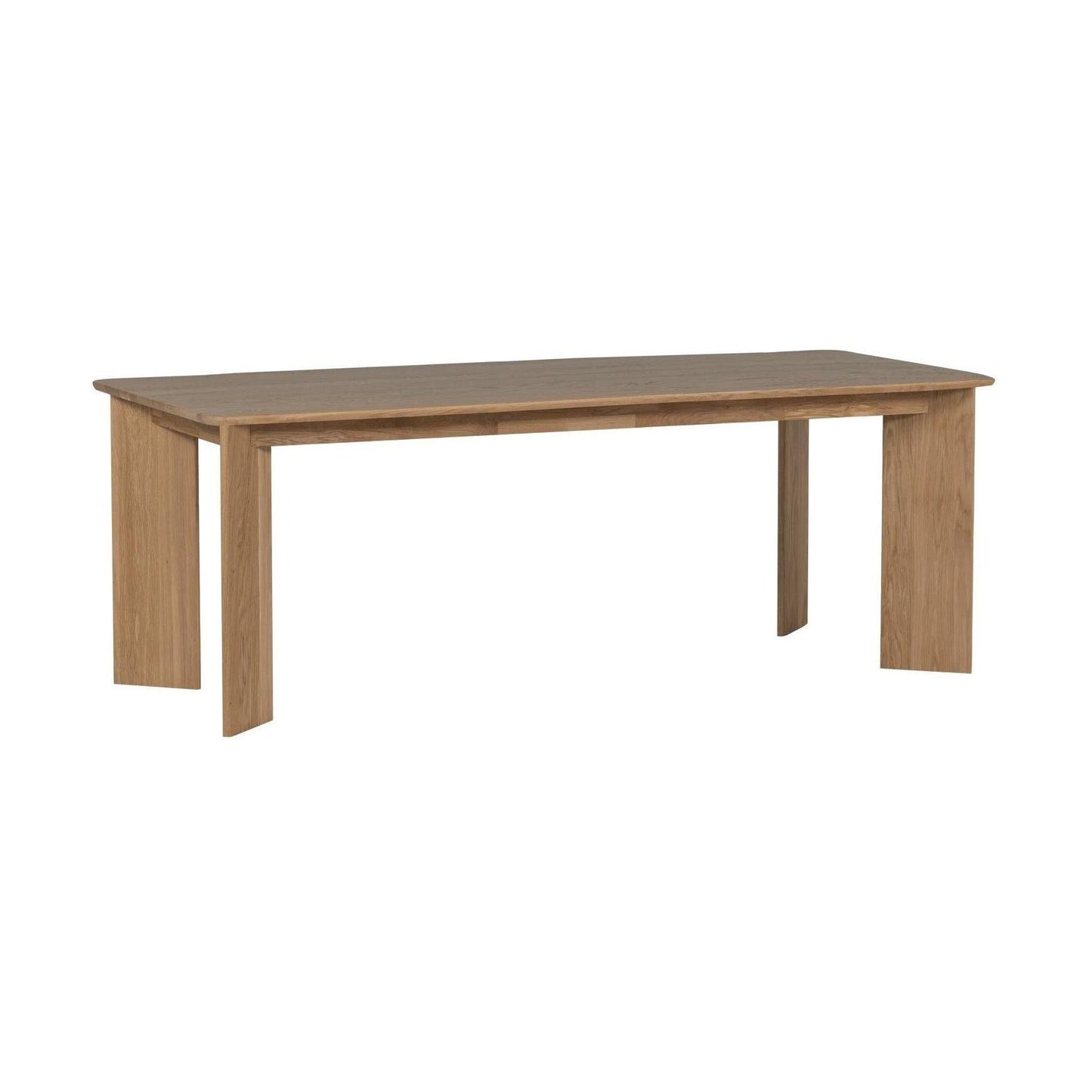 WOOOD Tablo eettafel rechthoek met afgeronde hoek 220x100 cm Transparant