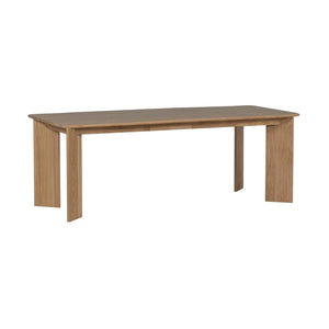WOOOD Tablo eettafel rechthoek met afgeronde hoek 220x100 cm Transparant