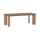 WOOOD Tablo eettafel rechthoek met afgeronde hoek 220x100 cm Transparant