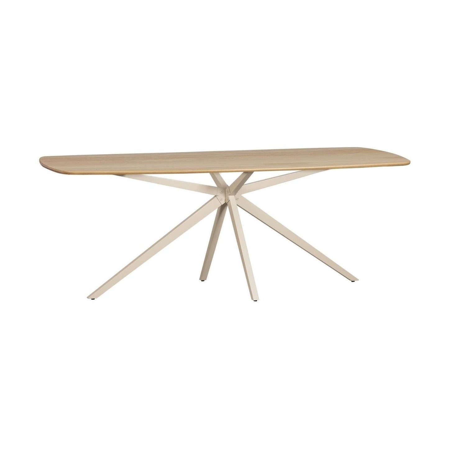 WOOOD Tablo eettafel Deens ovaal 220x100 cm Transparant grijs