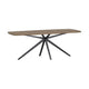 WOOOD Tablo eettafel Deens ovaal 220x100 cm Cashmere Brown zwart