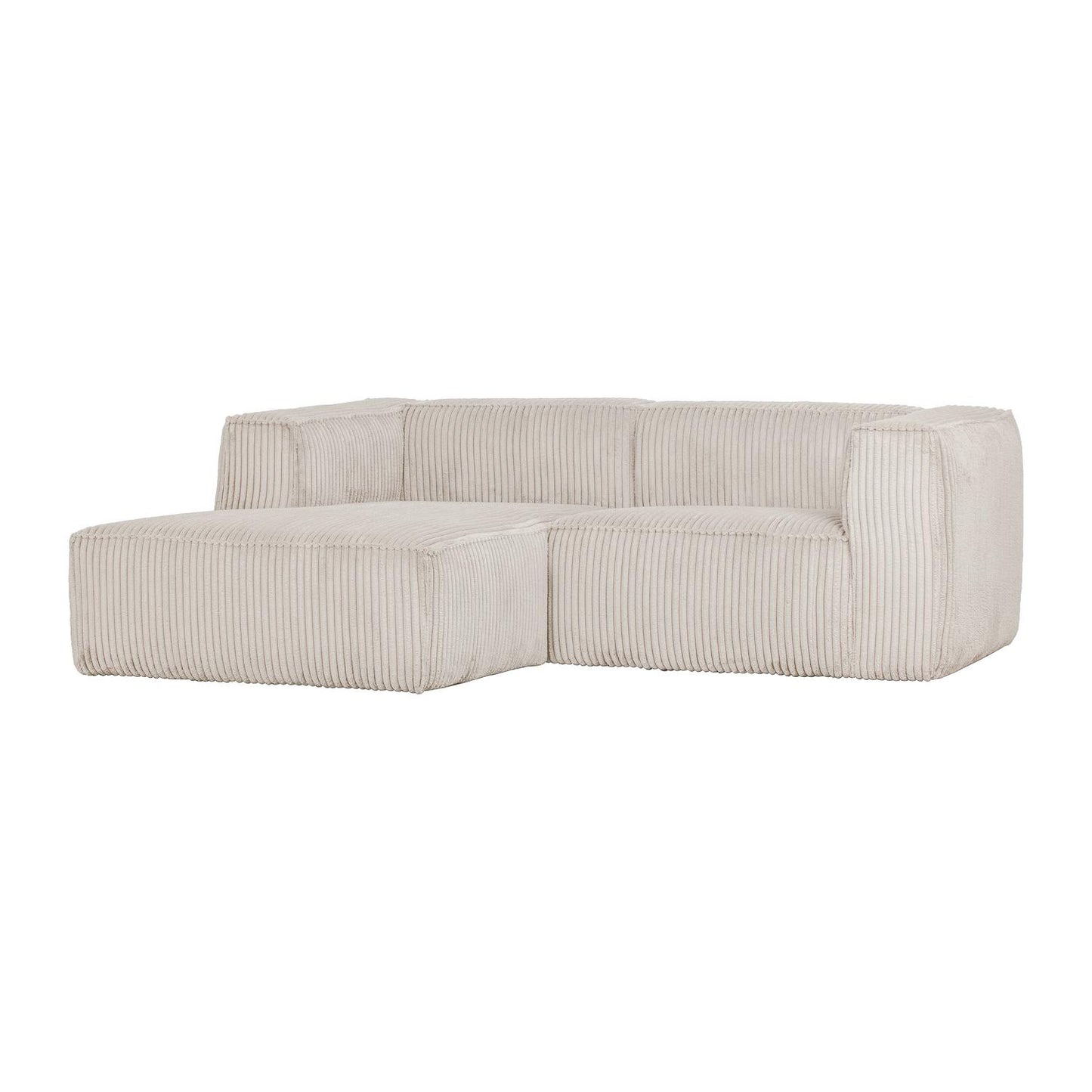 WOOOD Bean chaise longue bank links Ribstof Naturel