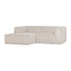 WOOOD Bean chaise longue bank links Ribstof Naturel