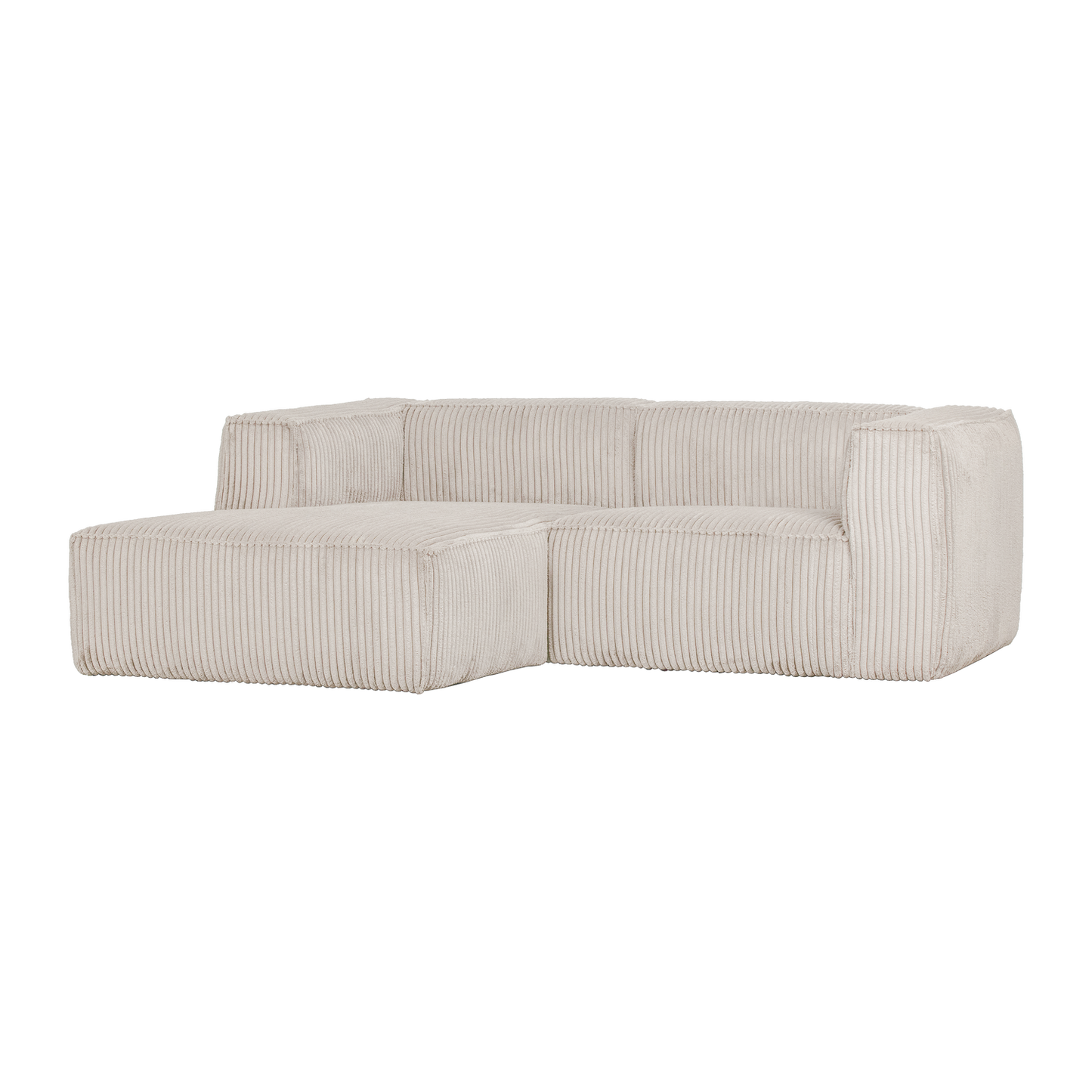 WOOOD Bean chaise longue bank links Ribstof Naturel