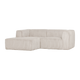 WOOOD Bean chaise longue bank links Ribstof Naturel