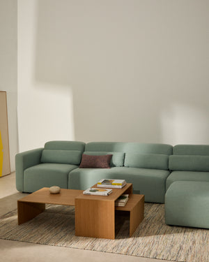 Kave Home Litto bijzettafel 90x45 cm Light brown