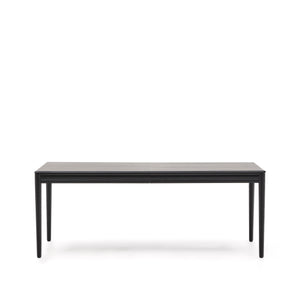 Kave Home Lenon eettafel uitschuifbaar rechthoek 200x90 cm Black