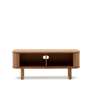 Kave Home Mailen tv-meubel met 2 deuren essen natuurlijke afwerking 120 x 50 cm
