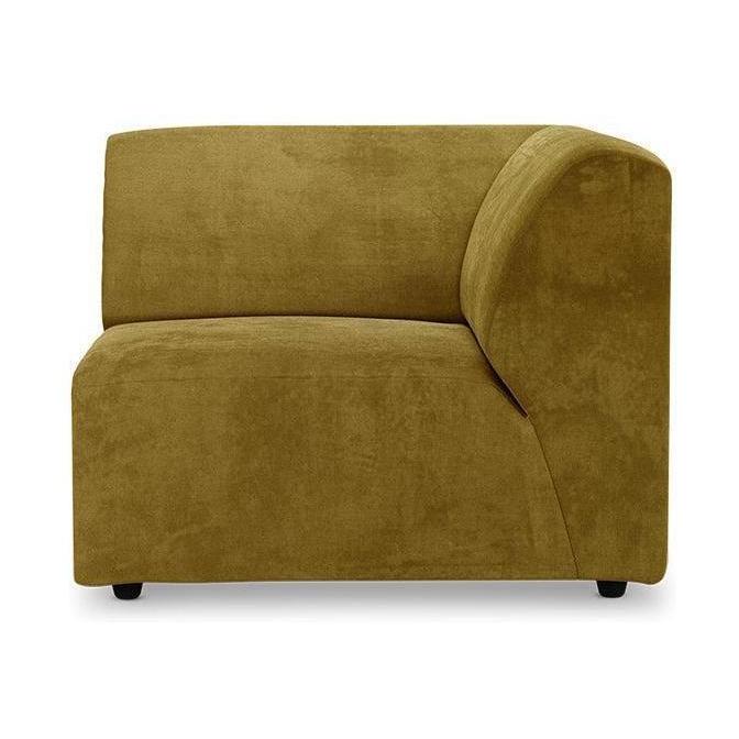 HKliving Jax bank right corner Royal Velvet Olive