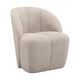 WOOOD Mojo draaifauteuil ribstof ecru
