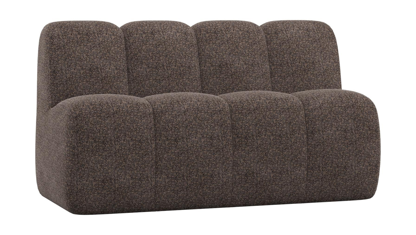 WOOOD Mojo eetbank 164 cm met rugleuning Wollig Bruin