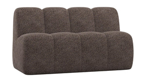 WOOOD Mojo eetbank 164 cm met rugleuning Wollig Bruin