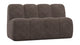 WOOOD Mojo eetbank 164 cm met rugleuning Wollig Bruin