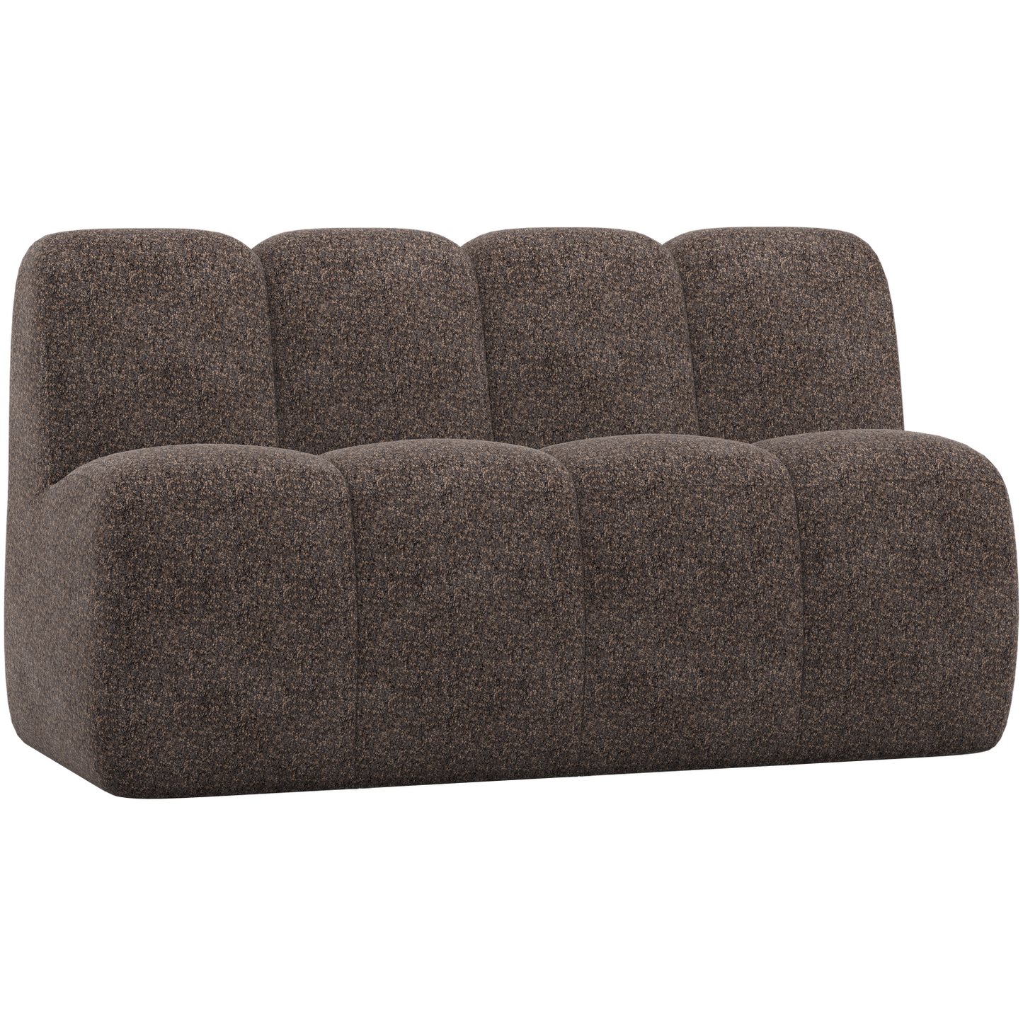 WOOOD Mojo eetbank 164 cm met rugleuning Wollig Bruin