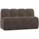 WOOOD Mojo eetbank 164 cm met rugleuning Wollig Bruin