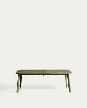 Kave Home Izola tuintafel uitschuifbaar rechthoek 220x100 cm Green