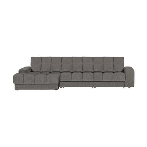 WOOOD Second Date chaise longue bank links velvet Grijs