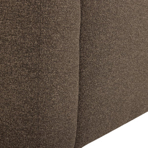 WOOOD Mojo Base 1-zits bank arm rechts bouclé Bruin