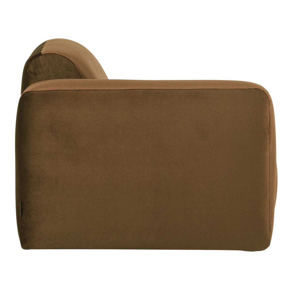 WOOOD Mojo Base 1-zits bank arm links velvet Honinggeel