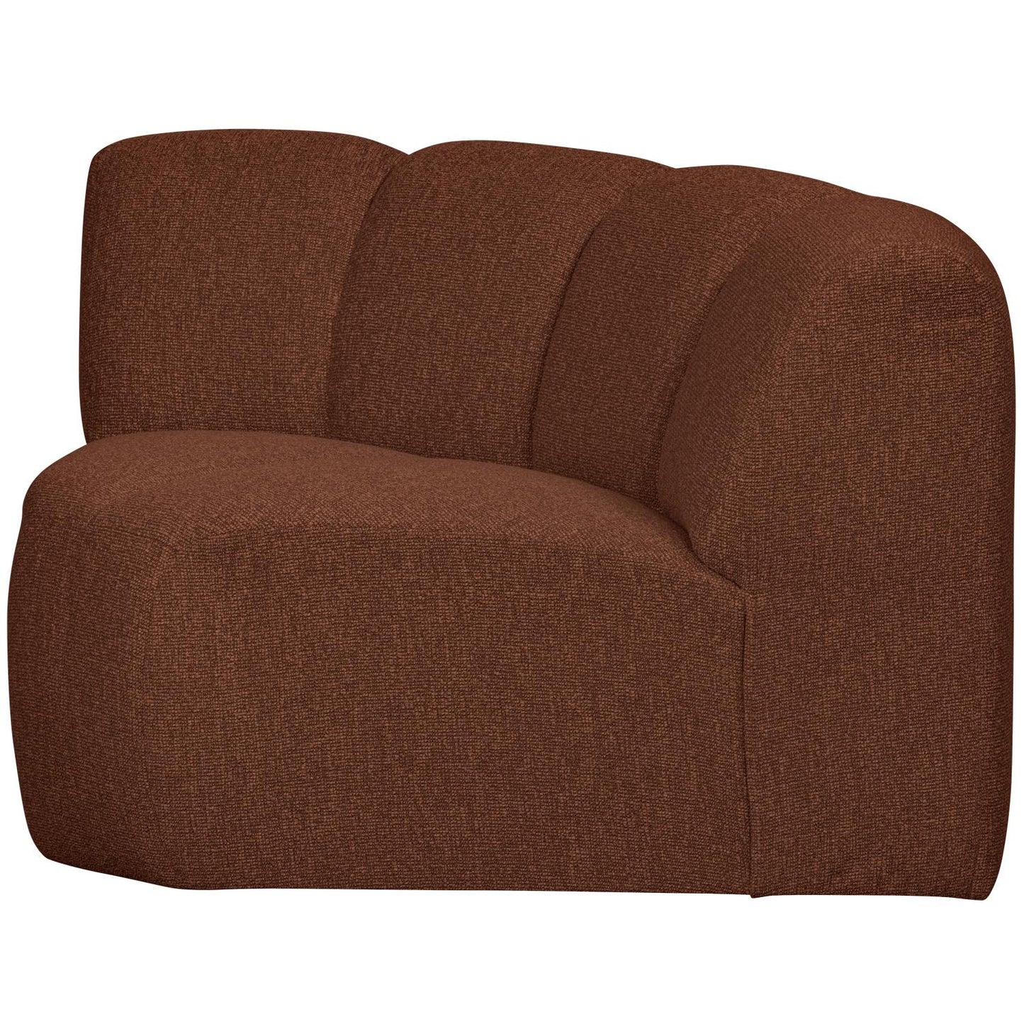 WOOOD Mojo bank hoekelement bouclé Roestbruin Melange