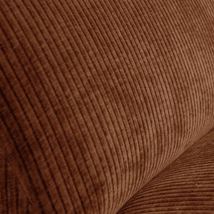 WOOOD Mojo Base 1-zits bank rib Roestbruin