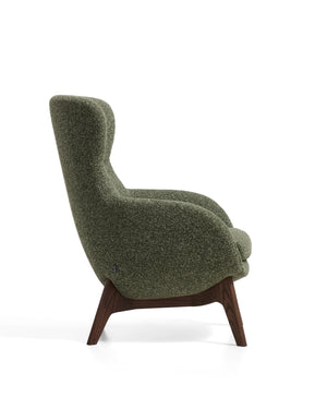 Kave Home Adiran fauteuil chenille Dark green