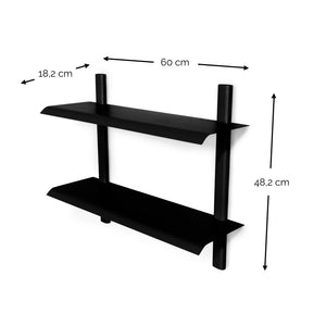 Spinder Design Hola 3 wandplank Zwart