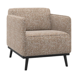 WOOOD Statement fauteuil met arm Lichtbruin Melange