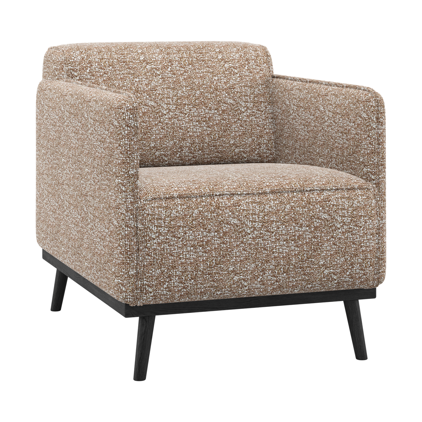 WOOOD Statement fauteuil met arm Lichtbruin Melange