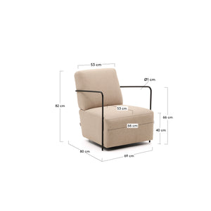 Kave Home Gamer fauteuil Beige