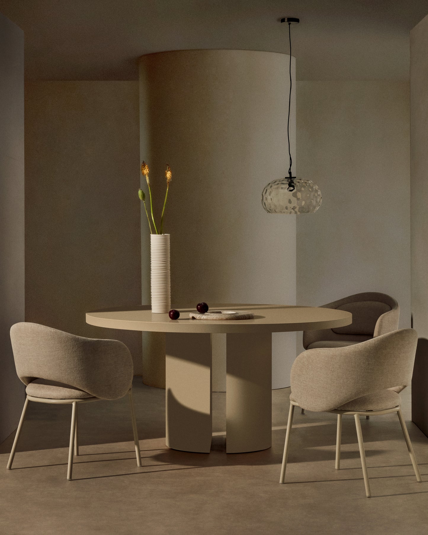 Kave Home Nealy eettafel Ø150 cm White