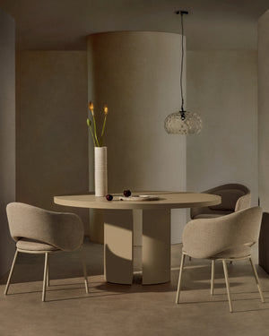 Kave Home Nealy eettafel Ø150 cm White
