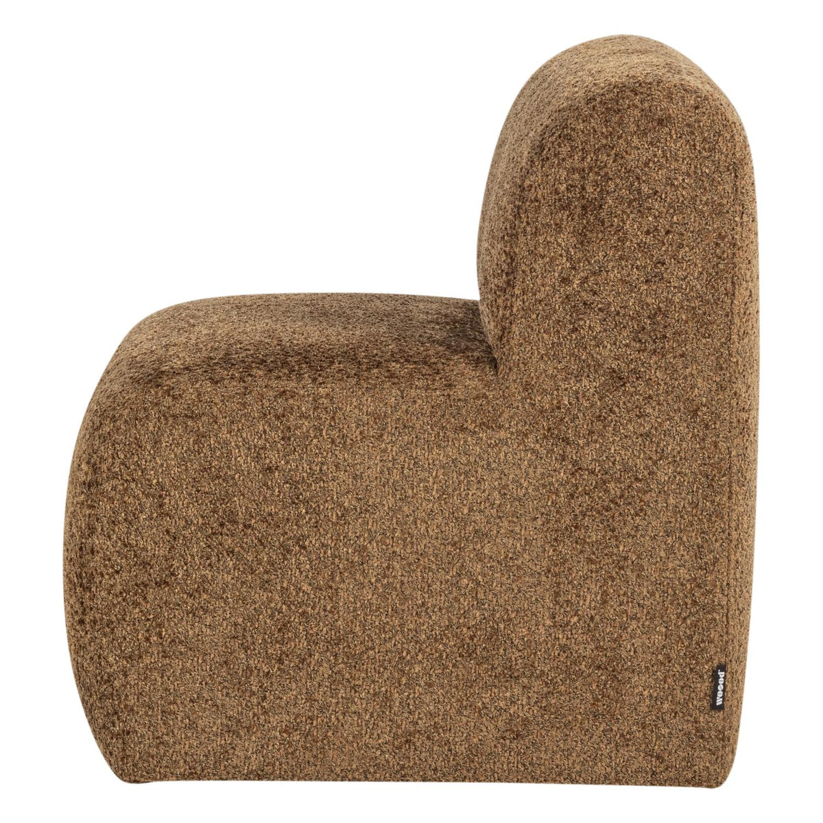 WOOOD Mojo Base eetkamerbank 84 cm met rugleuning wollig Honinggeel