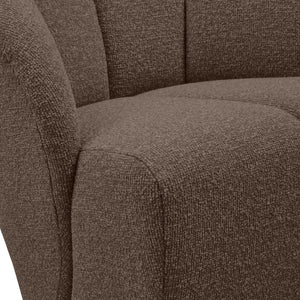 WOOOD Mojo draaifauteuil bouclé bruin melange