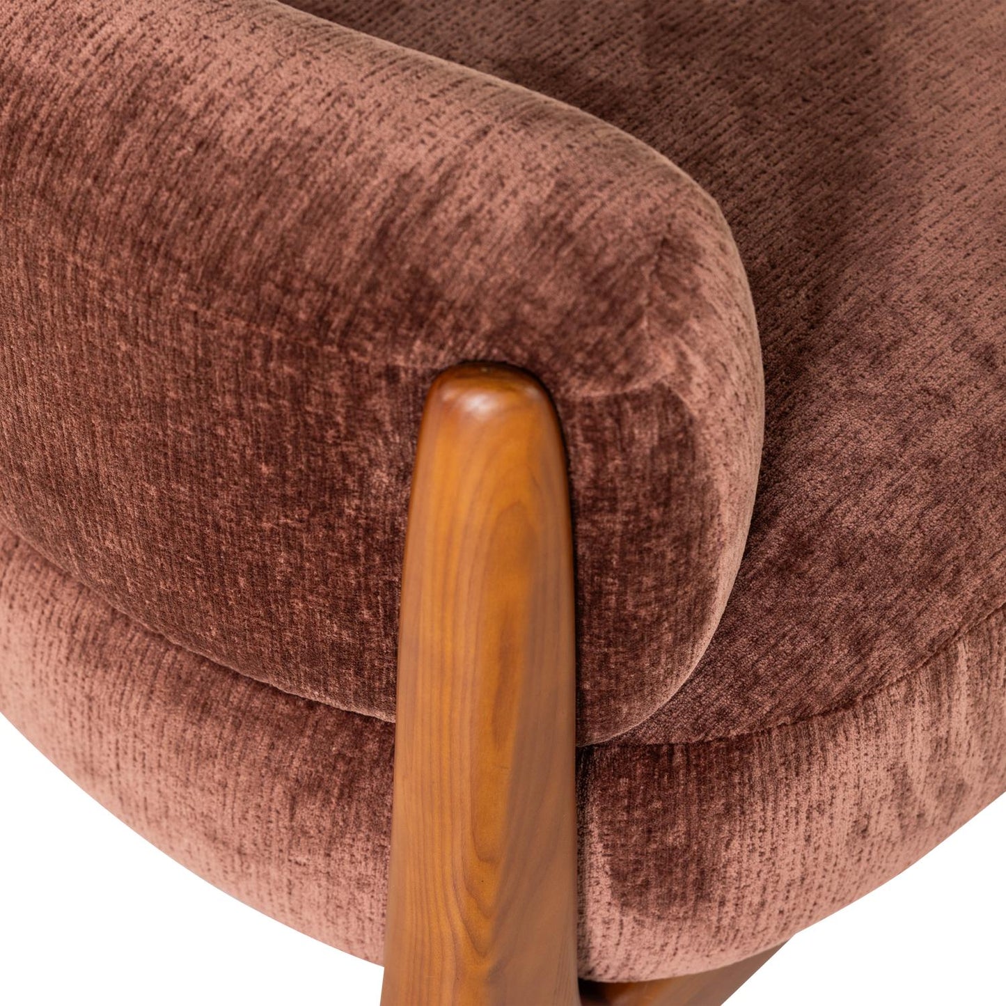 WOOOD Runi fauteuil Paars/Bruin