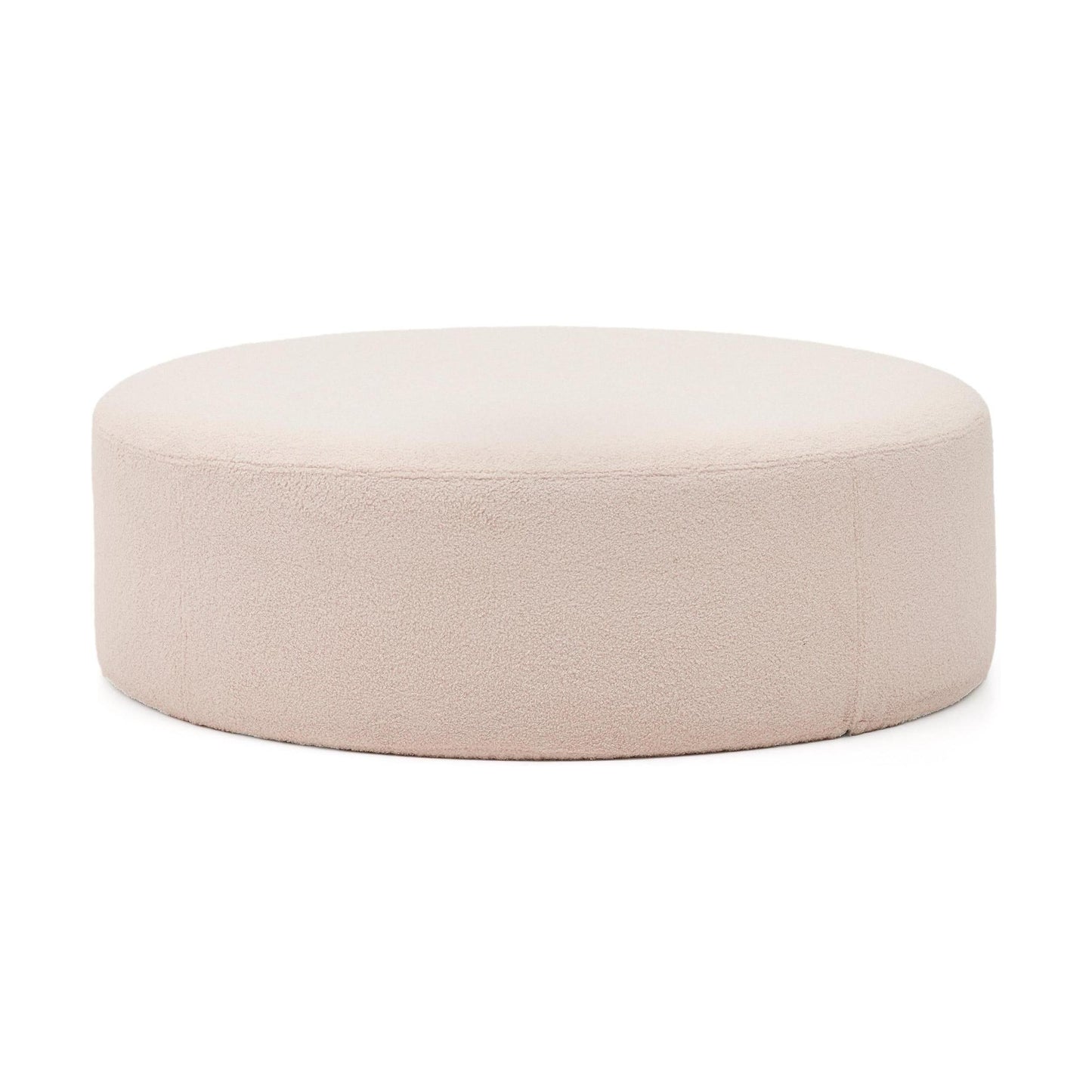 Kave Home Kaeli poef Ø120 cm bouclé Pink