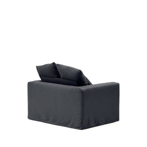 Kave Home Nora fauteuil 140x104 cm Antraciet