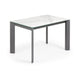 Kave Home Axis eettafel uitschuifbaar 120/180x80 cm Wit/Grijs