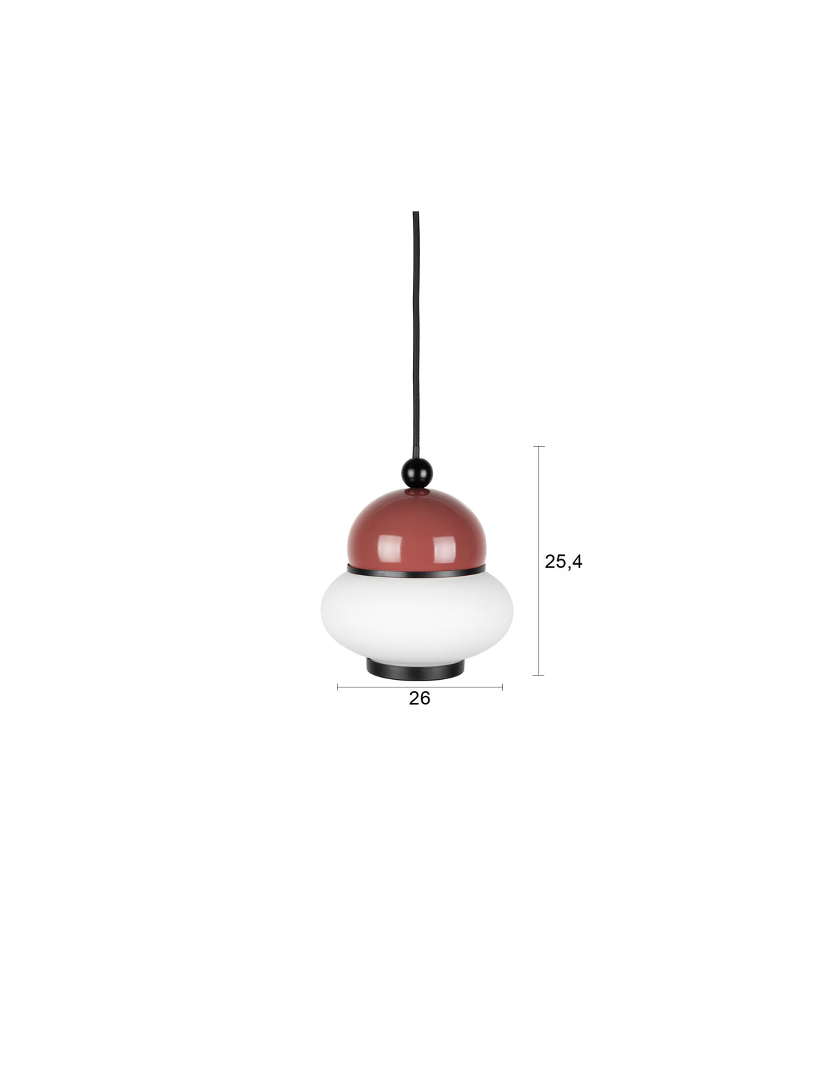 Zuiver Bumble hanglamp S Red